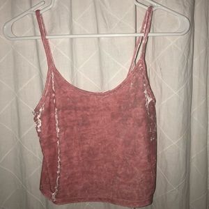 MetoWe pink velvet tank top
